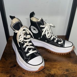 Converse Run Star Hike High Top Platform Sneakers Black